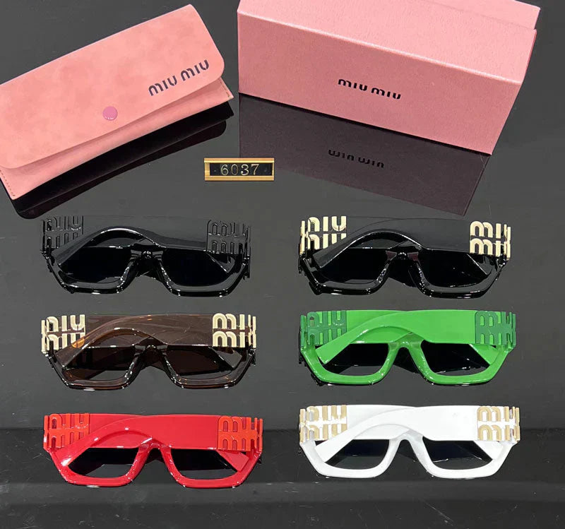 Modische quadratische Cat-Eye-Sonnenbrille 6037
