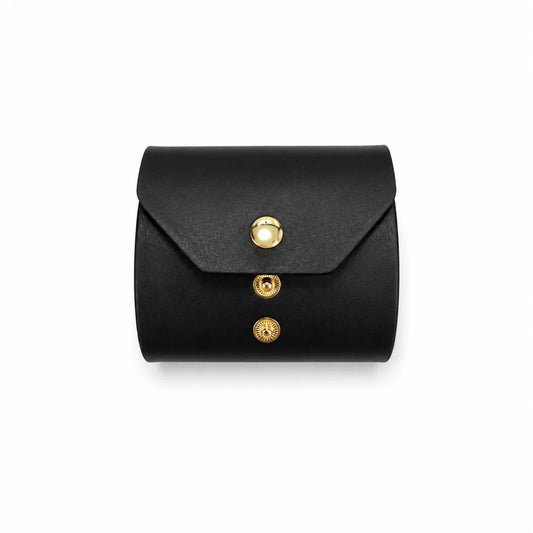 Handcrafted Leather Cash Wrap Wallet — Slim, Minimal, Essential