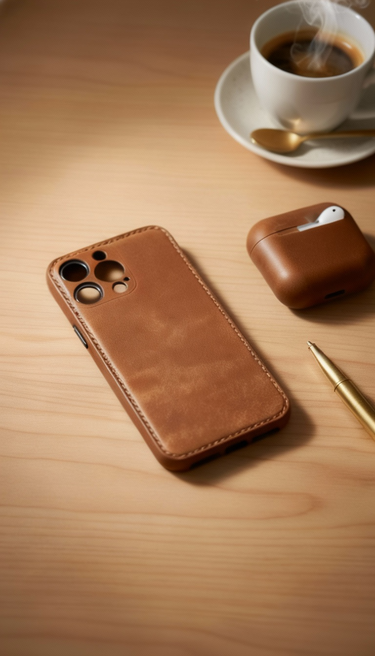 Custodia per iPhone Unibody in pelle pieno fiore: l'arte della lavorazione della pelle pura