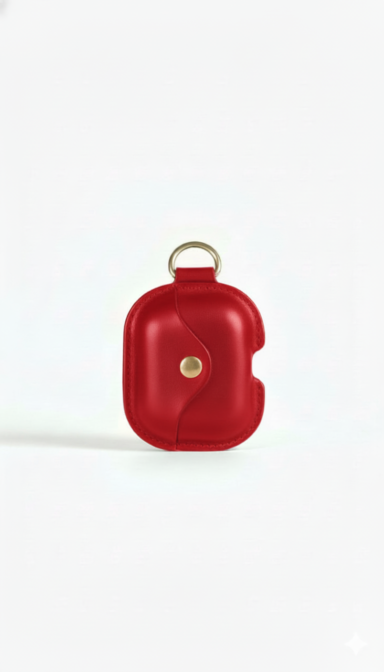 Wysokiej jakości etui na słuchawki Airpods z prawdziwej skóry