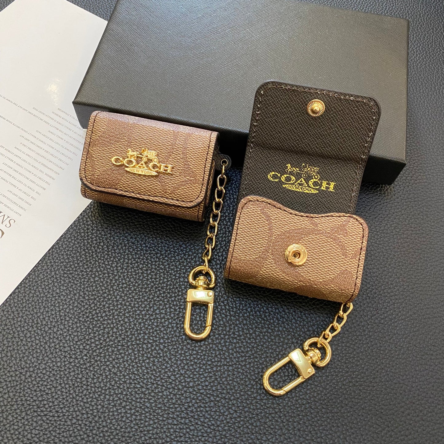Luxusní klasická pouzdra AirPods 3. generace světle hnědá-LGK240425
