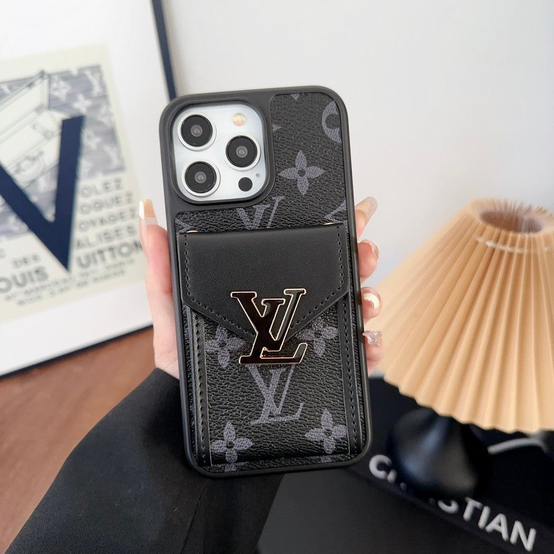 Luksus Card Bag Color iPhone Case