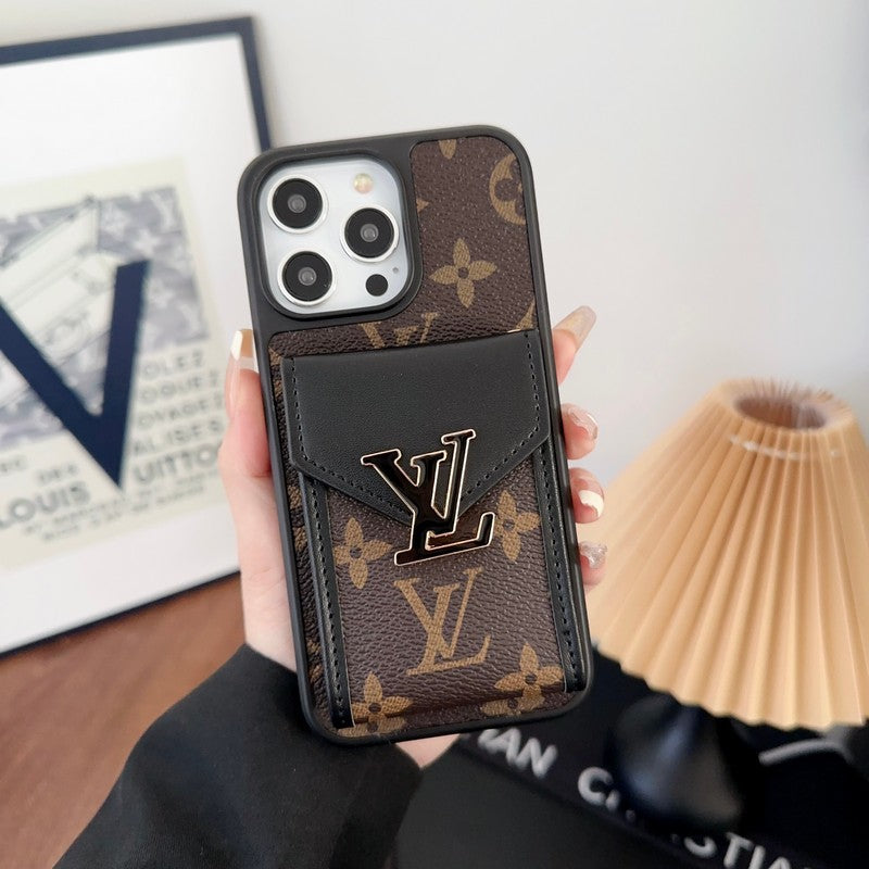 Luksus Card Bag Color iPhone Case