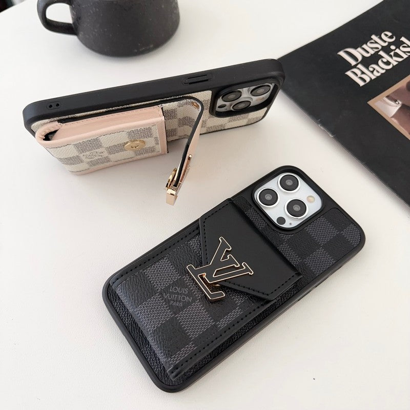 Luksus Card Bag Color iPhone Case