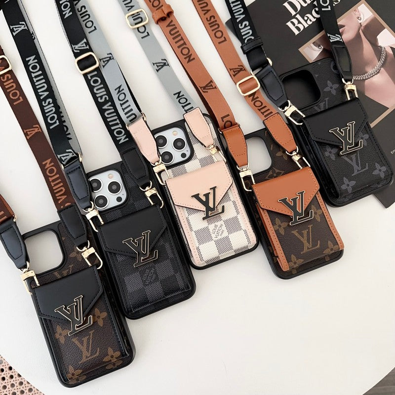 Luksus Card Bag Color iPhone Case