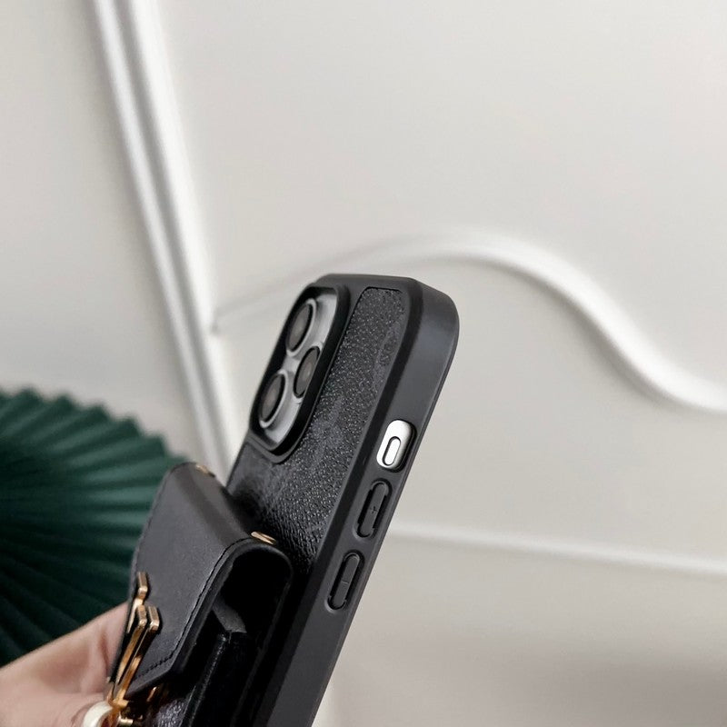 Luksus Card Bag Color iPhone Case