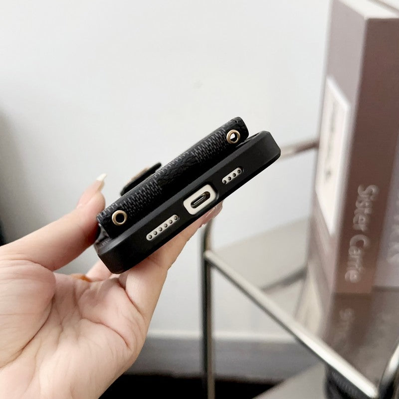 Luksus klassisk korttaske til iPhone etui