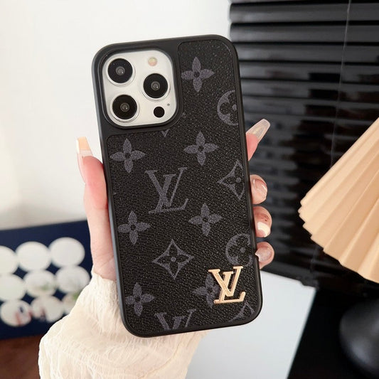 Luxuriöse iPhone-Hülle in Schwarz und Weiß