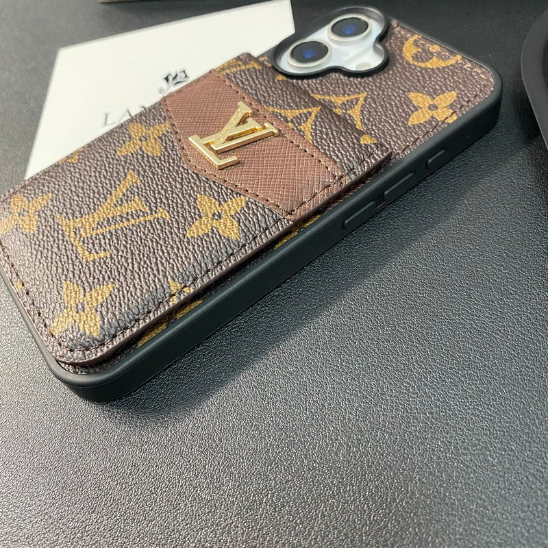 Luxe kaarttas iPhone-hoesje in klassieke kleur
