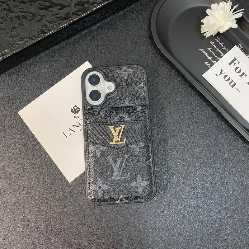 Luxe kaarttas iPhone-hoesje in klassieke kleur