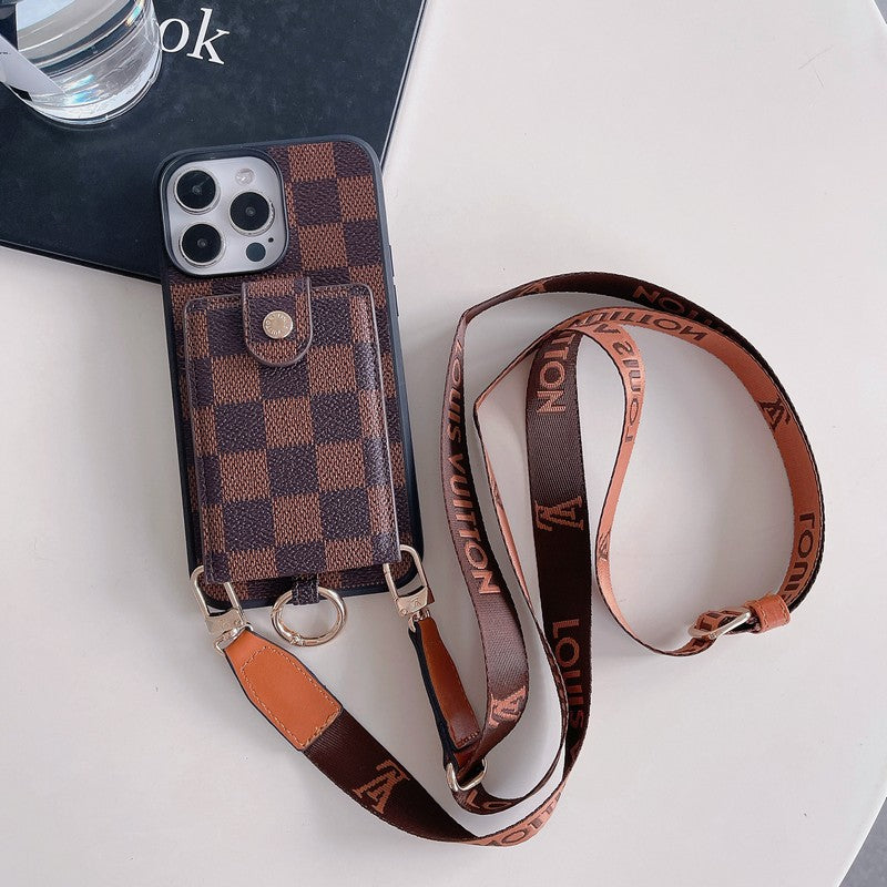 Luxusní taška na karty Classic Řetězové pouzdro na iPhone