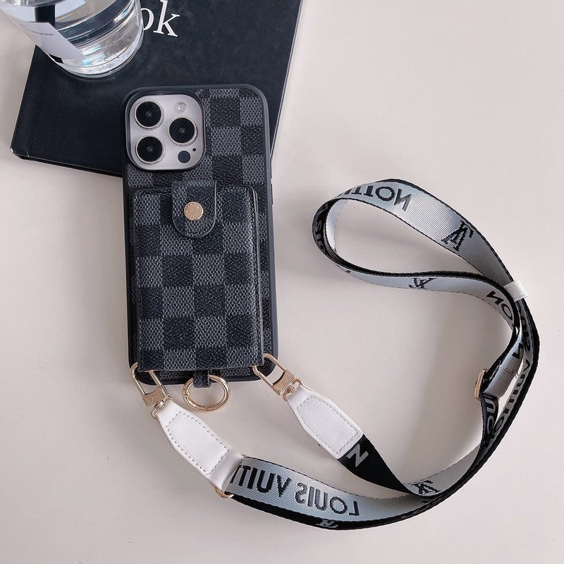 Luxusní taška na karty Classic Řetězové pouzdro na iPhone
