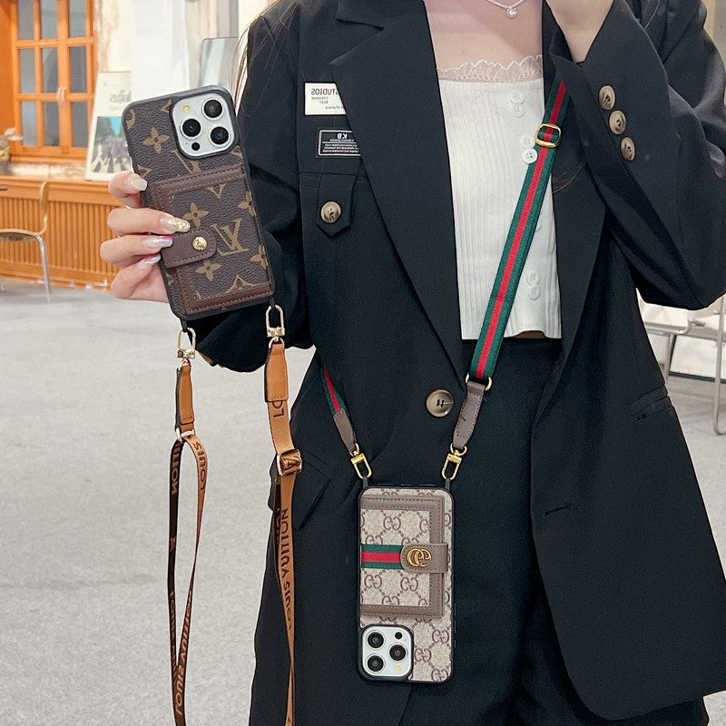 Prémiové pouzdro na karty Crossbody na iPhone