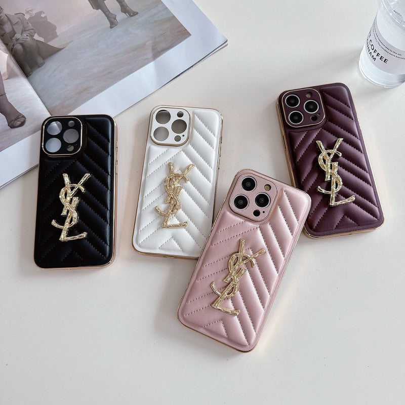 Custodia per iPhone in pelle Saint Color