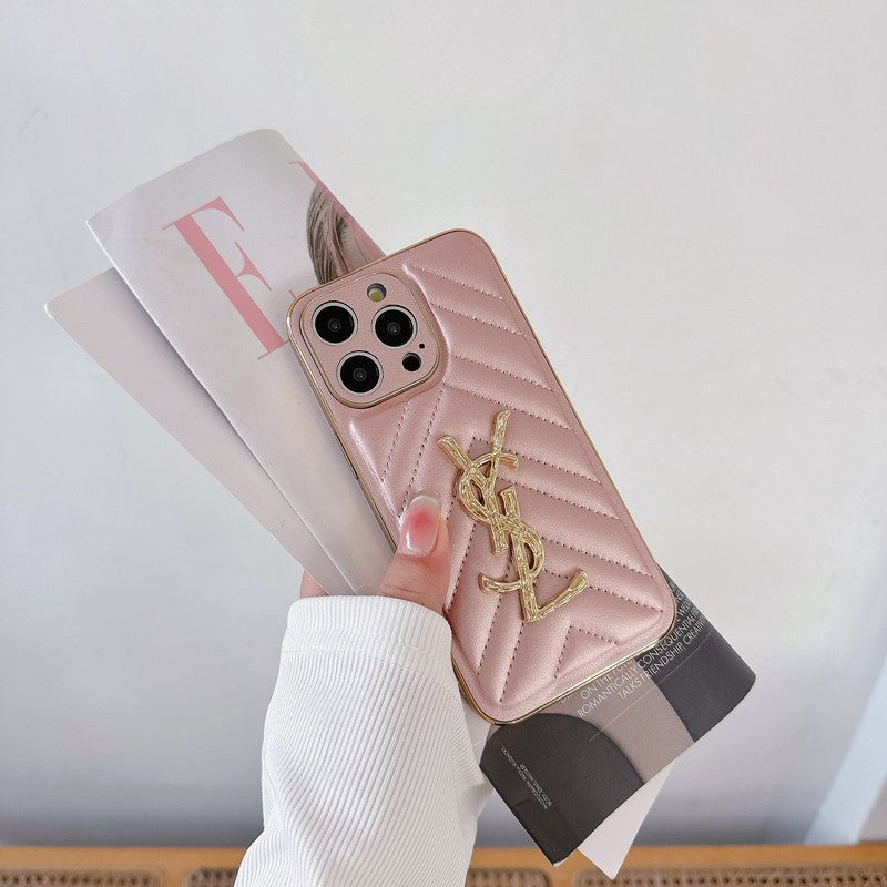Custodia per iPhone in pelle Saint Color