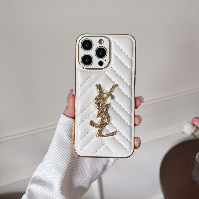 Custodia per iPhone in pelle Saint Color