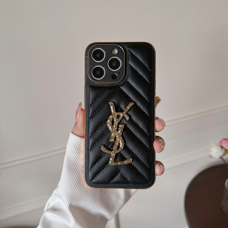 Custodia per iPhone in pelle Saint Color