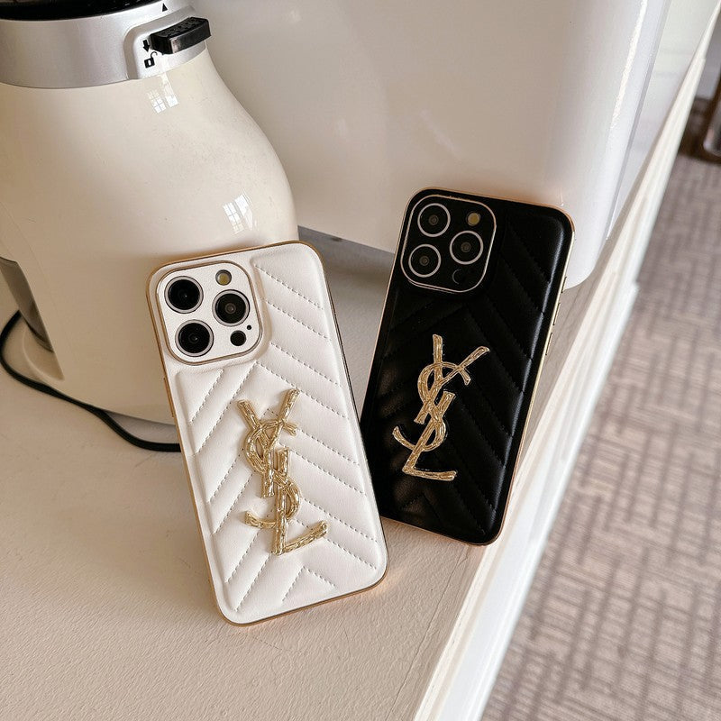 Custodia per iPhone in pelle Saint Color