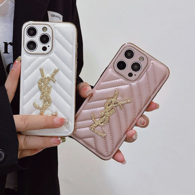 Custodia per iPhone in pelle Saint Color