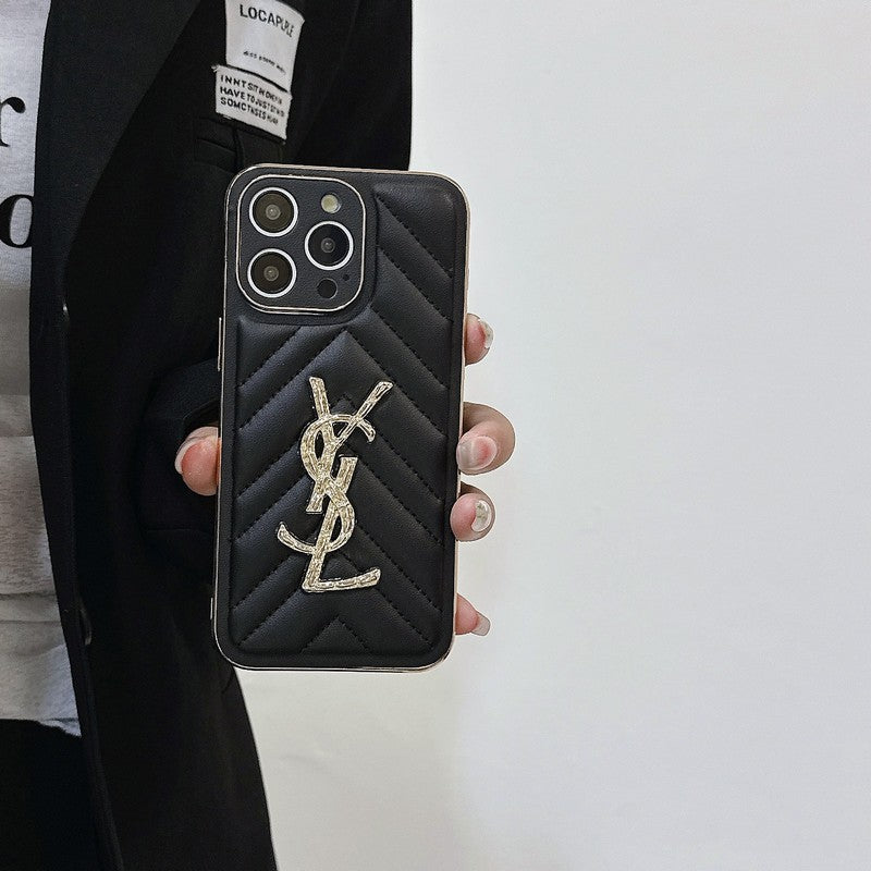 Custodia per iPhone in pelle Saint Color