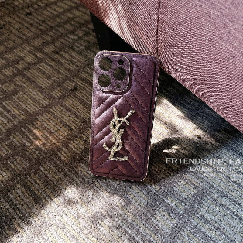 Custodia per iPhone in pelle Saint Color
