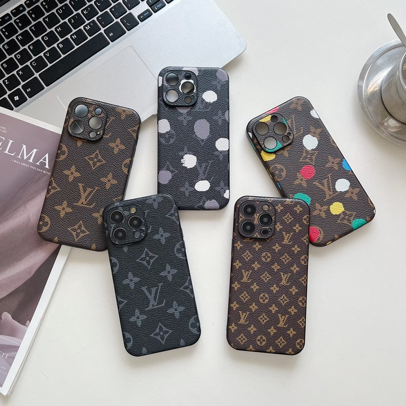 Husa iPhone din piele de culoare clasica de lux