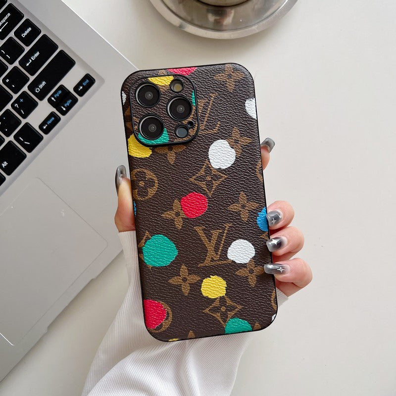 Husa iPhone din piele de culoare clasica de lux