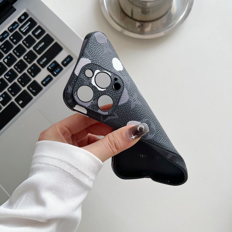 Husa iPhone din piele de culoare clasica de lux
