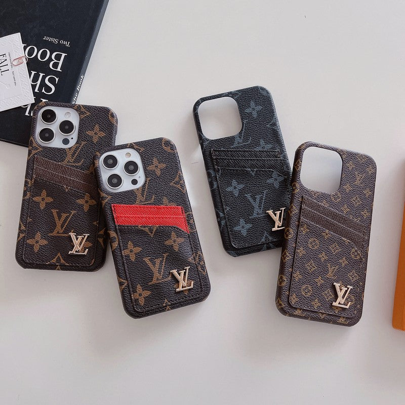 Prabangus kortelių krepšys Klasikinis iPhone dėklas