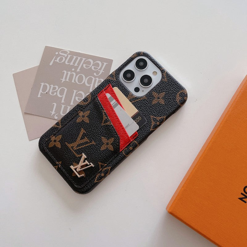 Prabangus kortelių krepšys Klasikinis iPhone dėklas