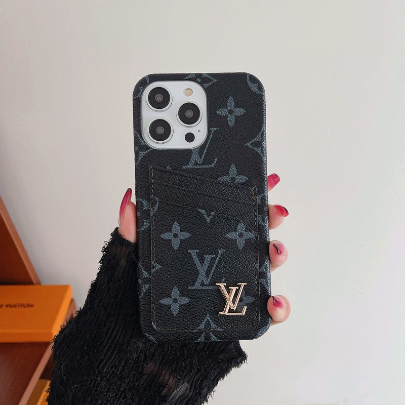 Prabangus kortelių krepšys Klasikinis iPhone dėklas