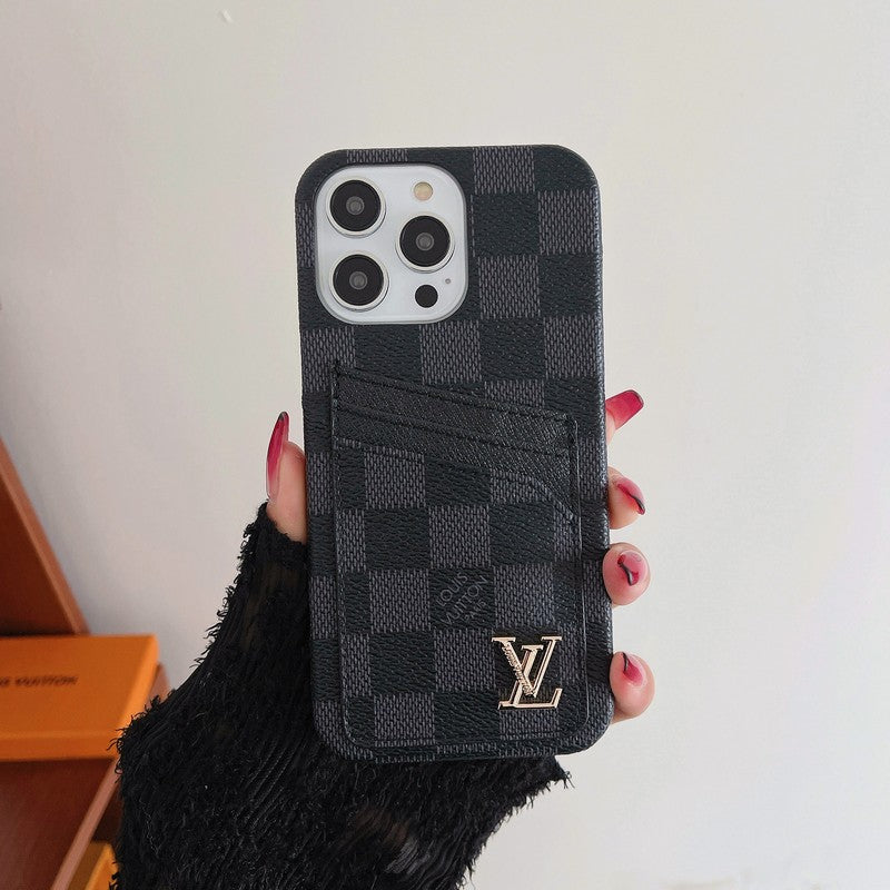 Prabangus kortelių krepšys Klasikinis iPhone dėklas