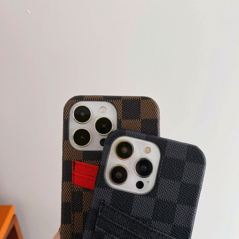 Prabangus kortelių krepšys Klasikinis iPhone dėklas