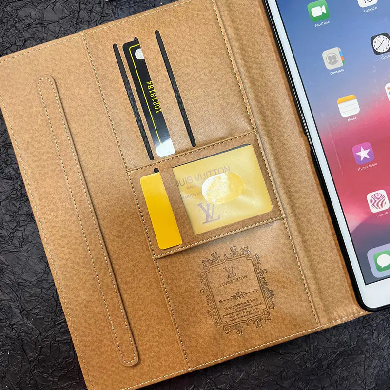 Luxusní pouzdro na iPad Canvas Monogram Kůže Fresh Summer Motiv vzor