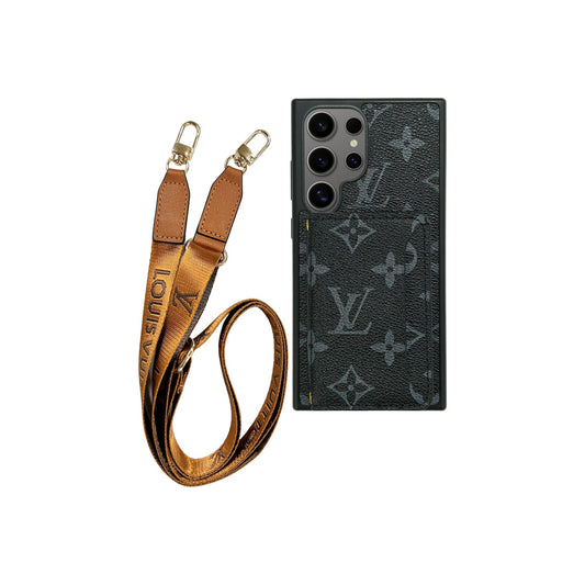 Husă neagră pentru cardholder x Lanyard Signature | Samsung
