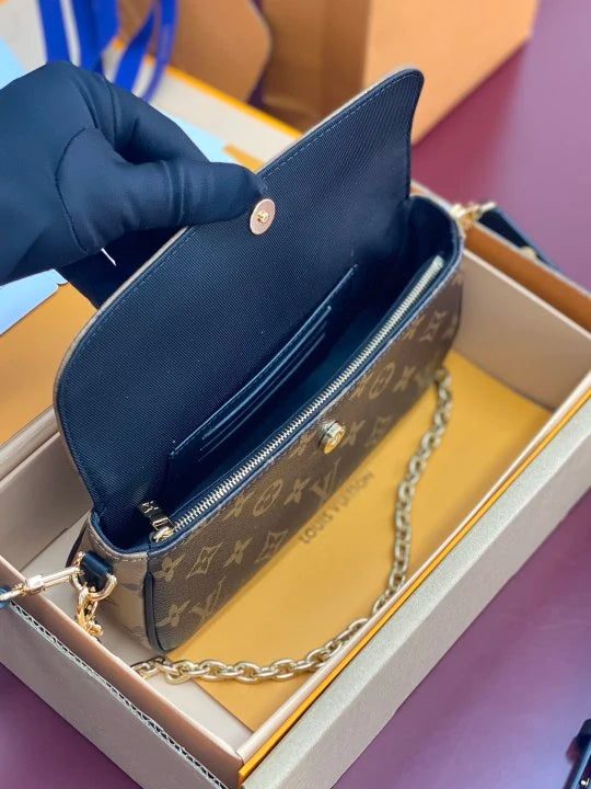 Sac à bandoulière monogramme classique de luxe