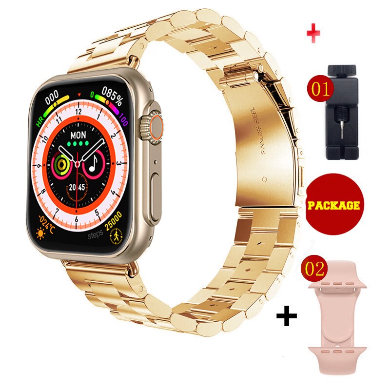 NAUJAS Ultra Watch Men Smart Watch Series 8 NFC Door Access išmanusis laikrodis, skirtas Android Apple telefonų laikrodžių apyrankėms