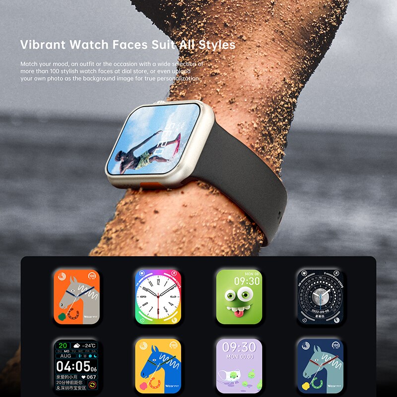 NAUJAS Ultra Watch Men Smart Watch Series 8 NFC Door Access išmanusis laikrodis, skirtas Android Apple telefonų laikrodžių apyrankėms