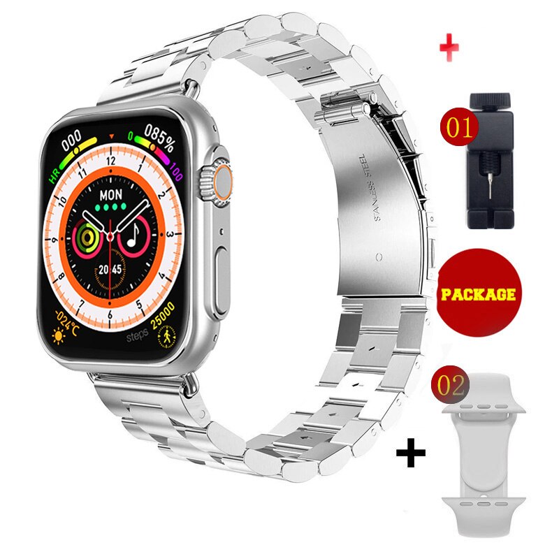 NAUJAS Ultra Watch Men Smart Watch Series 8 NFC Door Access išmanusis laikrodis, skirtas Android Apple telefonų laikrodžių apyrankėms