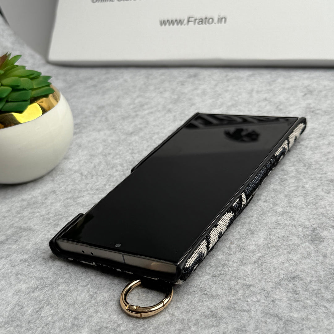 Luxusmarke C Dior Gürtelmuster Hülle für Samsung Galaxy