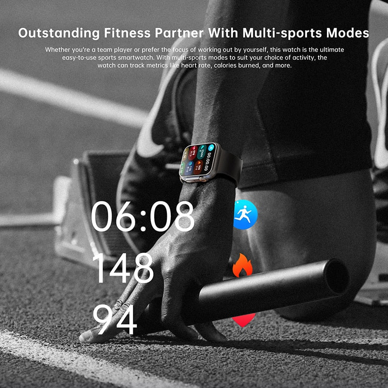 NAUJAS Ultra Watch Men Smart Watch Series 8 NFC Door Access išmanusis laikrodis, skirtas Android Apple telefonų laikrodžių apyrankėms