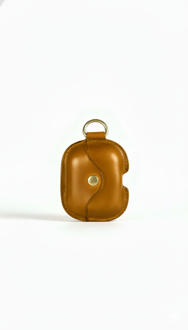 Wysokiej jakości etui na słuchawki Airpods z prawdziwej skóry