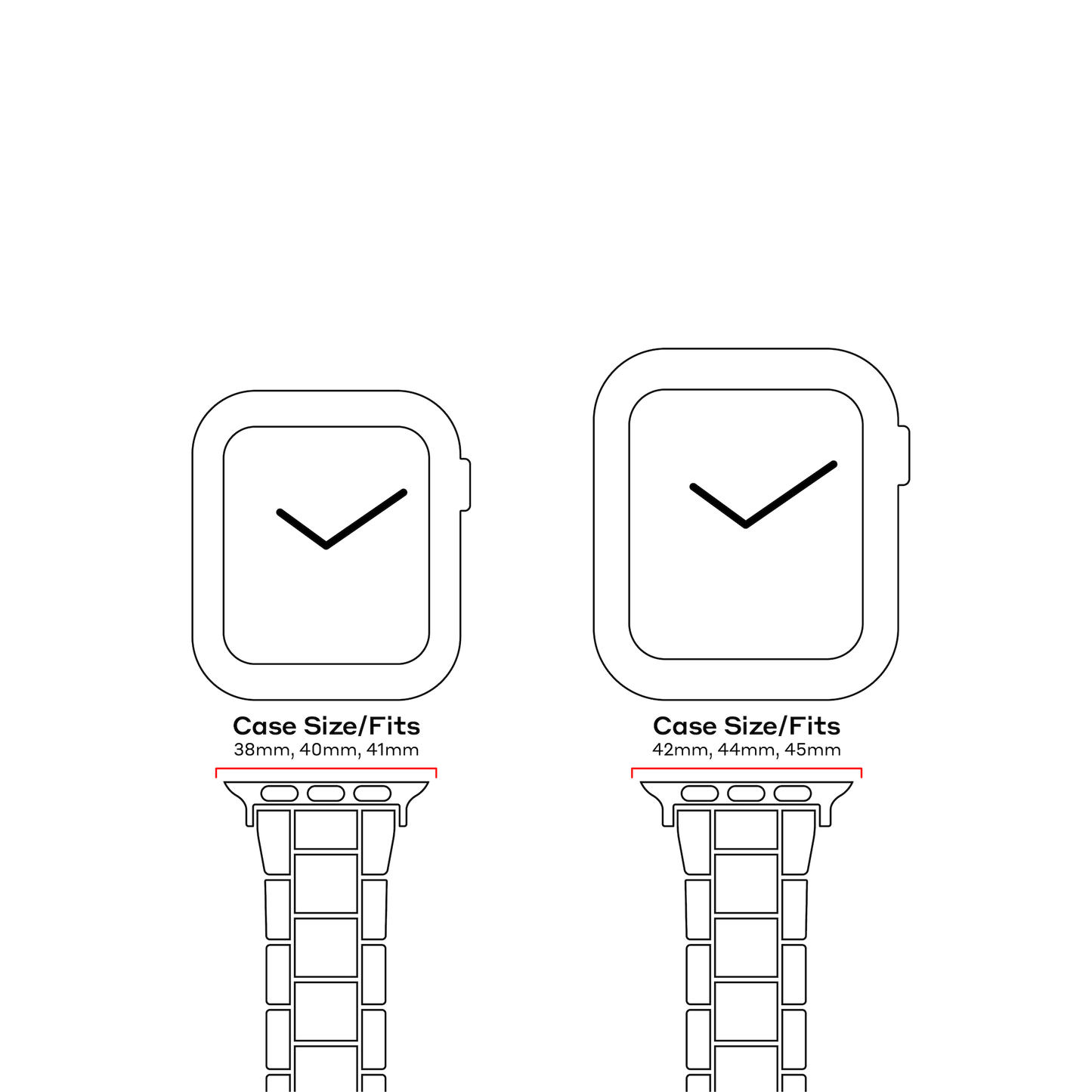 Apple Watch-band i ljus orange