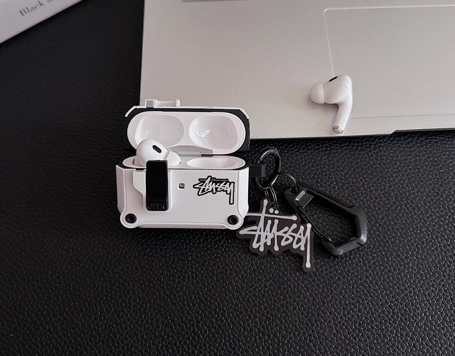 Odolné pouzdro na sluchátka AirPods s karabinou v designu loga