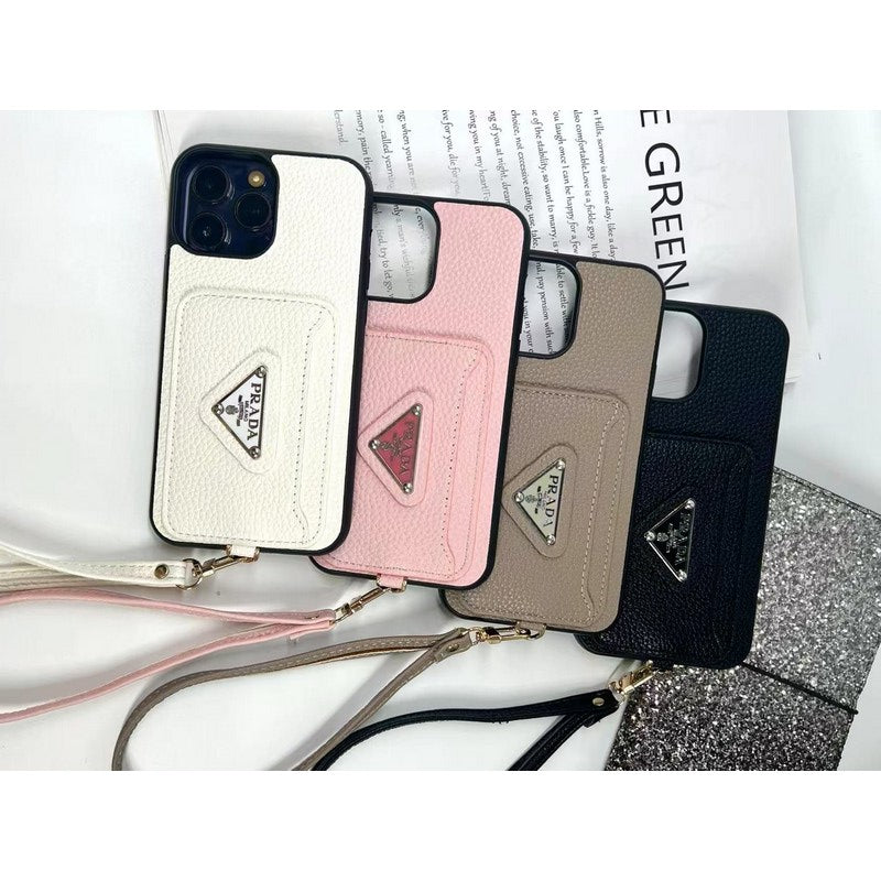 Luksus Fire farver Card Bag iPhone etui