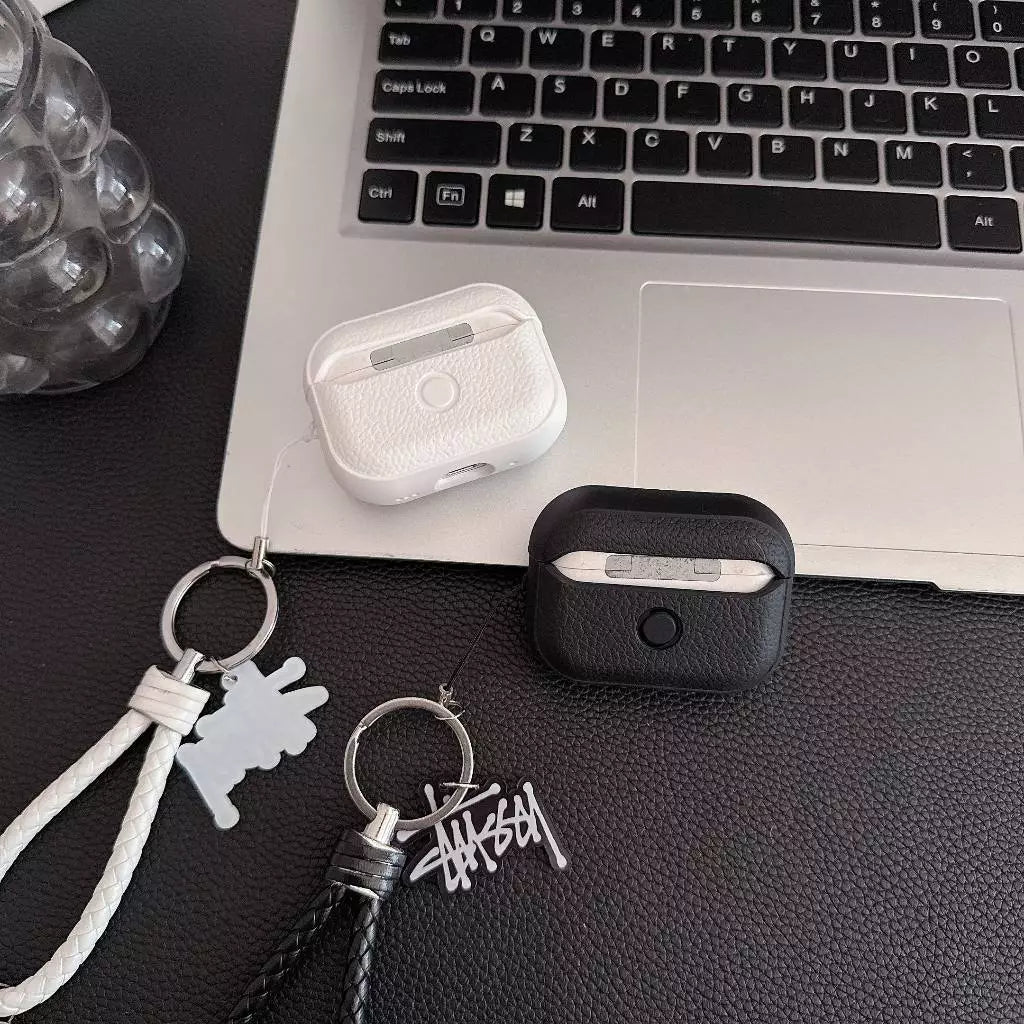Pouzdro na AirPod s logem Lichee Grain s řemínkem