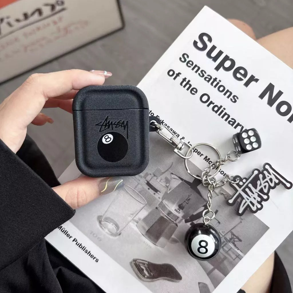Pouzdro AirPods s 8 kuličkami a klíčenkou