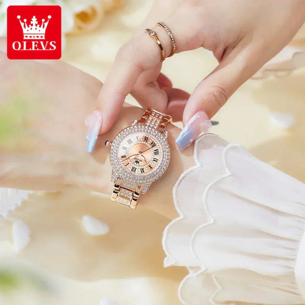 Diamond Éclat - luxusní římské hodinky Quartz