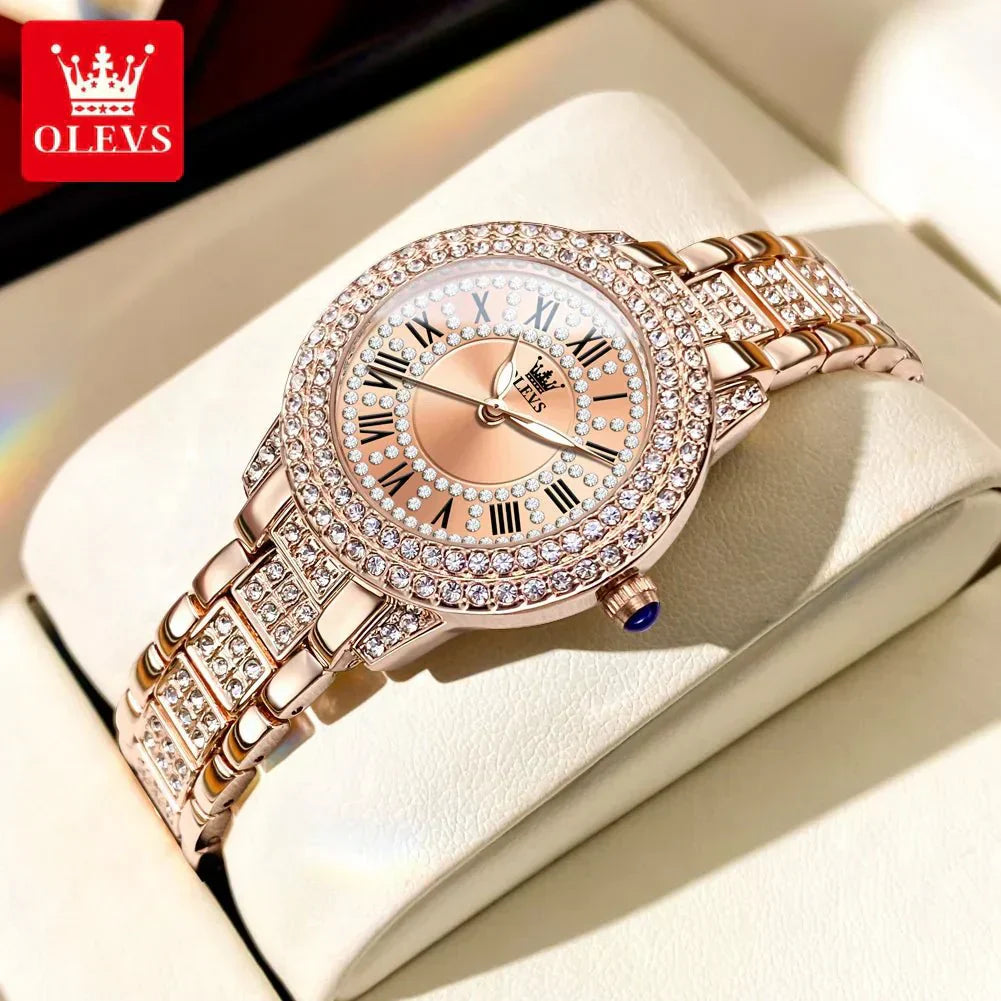 Diamond Éclat - luxusní římské hodinky Quartz