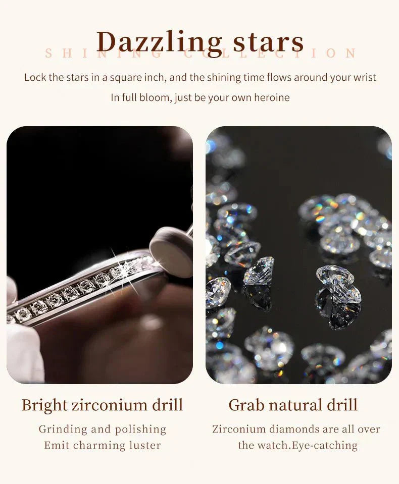Diamond Éclat - luxusní římské hodinky Quartz